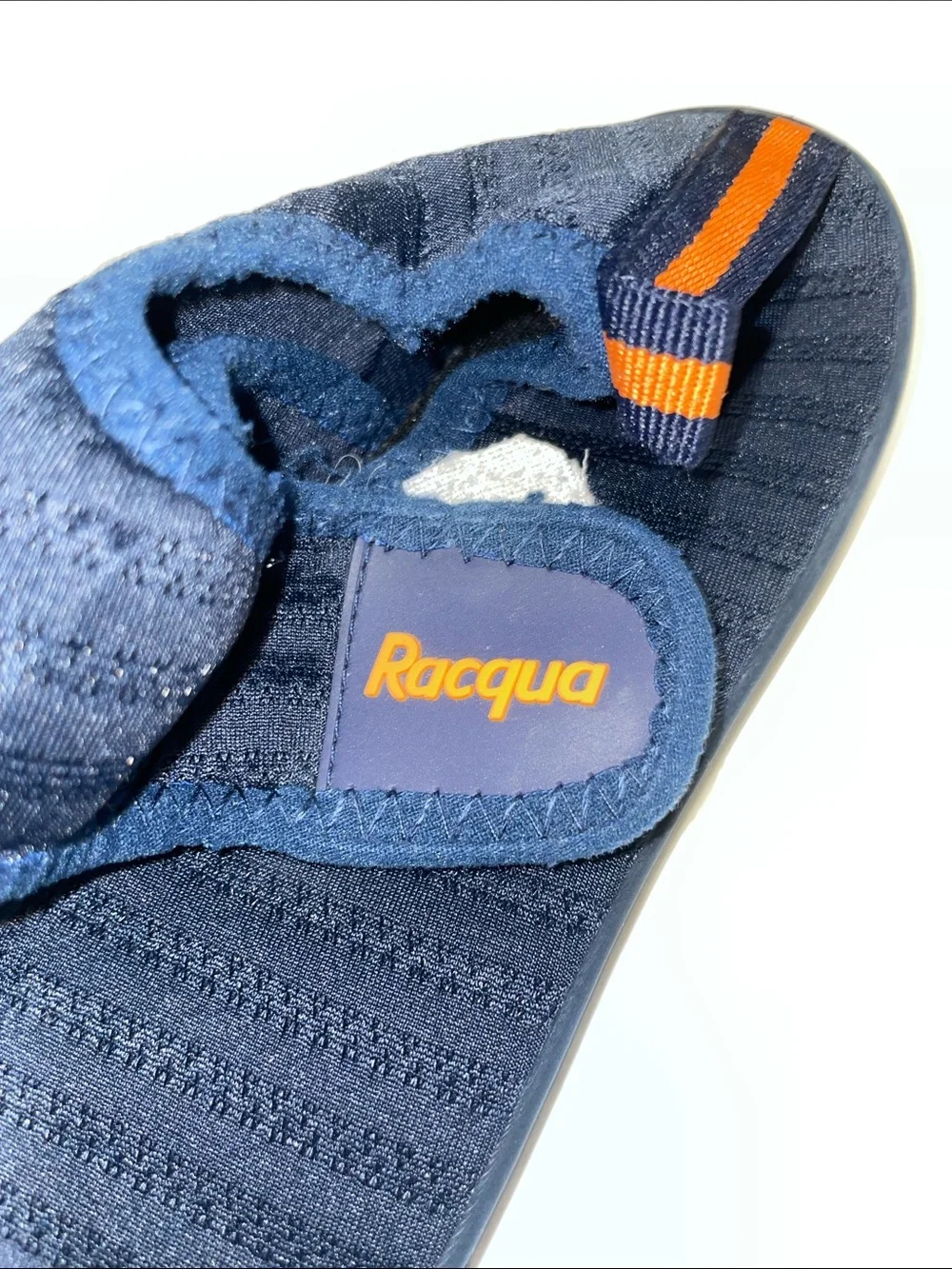 Kids' Navy Water Shoes with Orange Accent